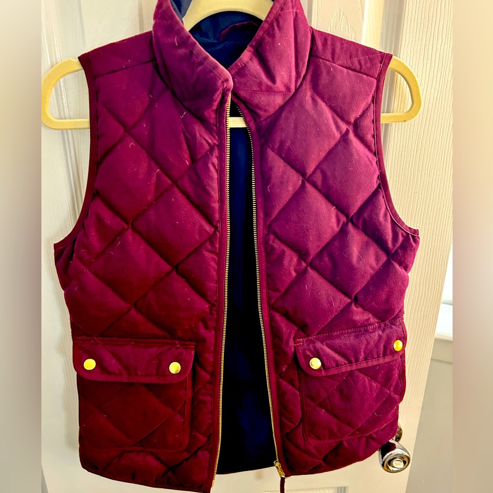 J CREW maroon vest